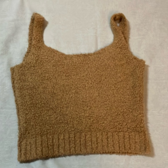 SKIMS Fluffy Cozy Crop Tank Top Small - Picture 2 of 4
